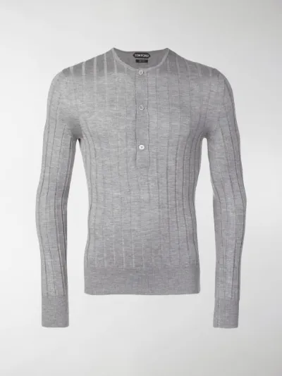 TOM FORD Maglia skinny grigio | MODES