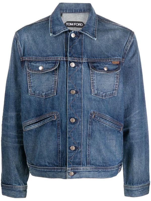 Multi Pocket Denim Jacket Tom Ford Eraldo Com