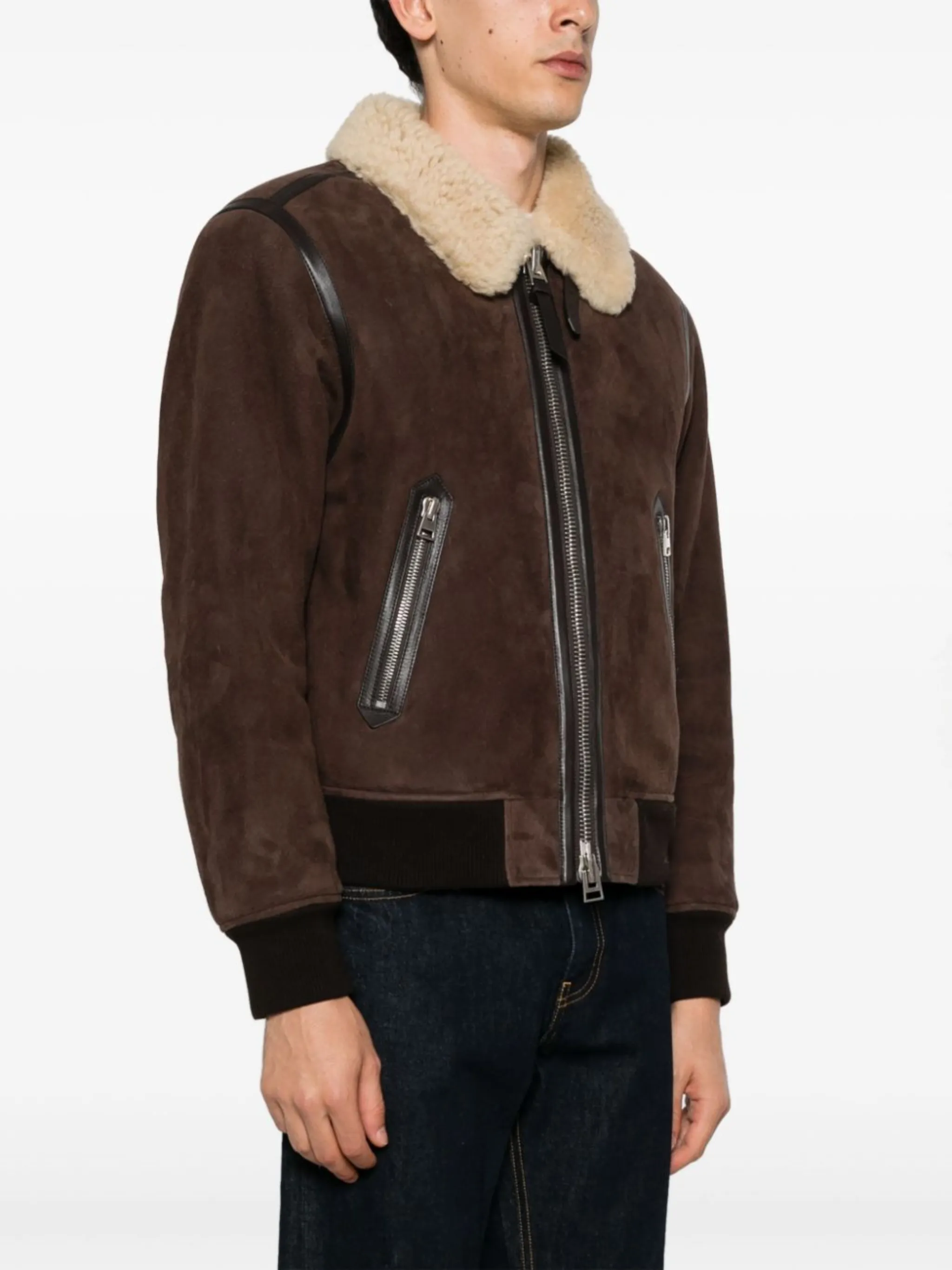 TOM FORD shearling-collar suede jacket | Eraldo.com KR TOM FORD shearling-collar suede jacket | Eraldo.com KR