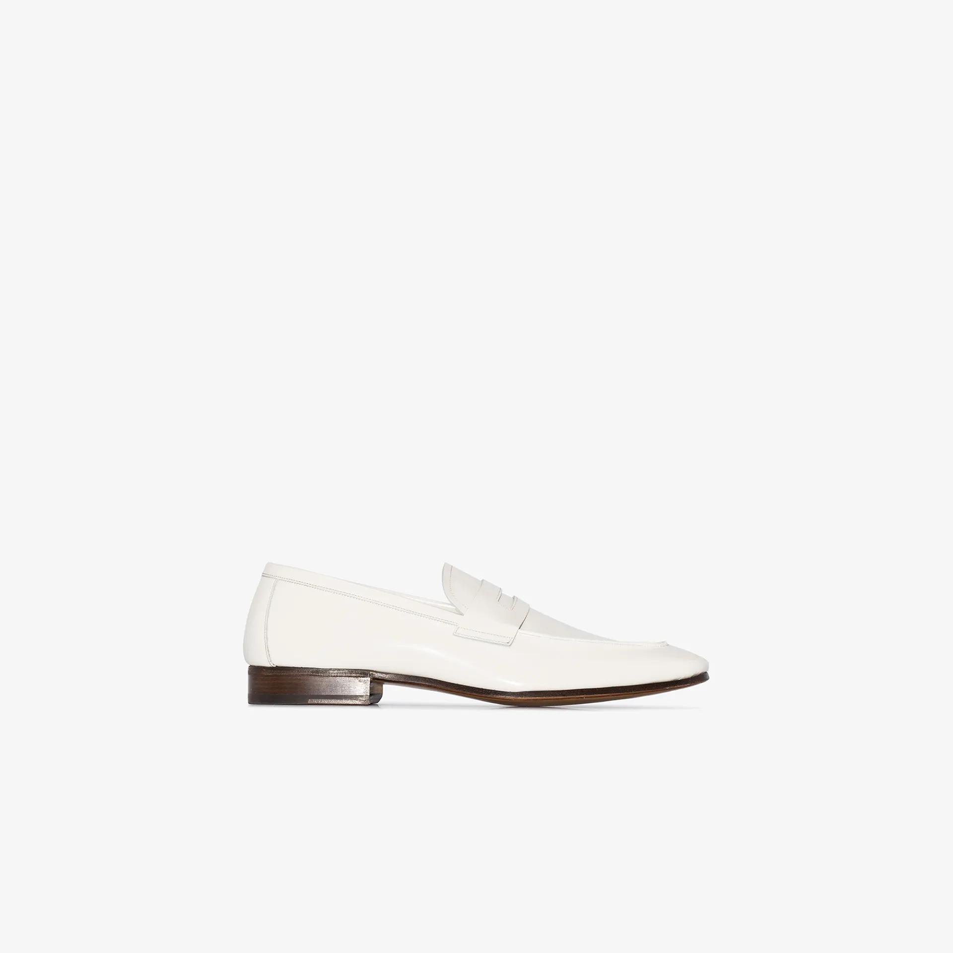 white patent leather loafers
