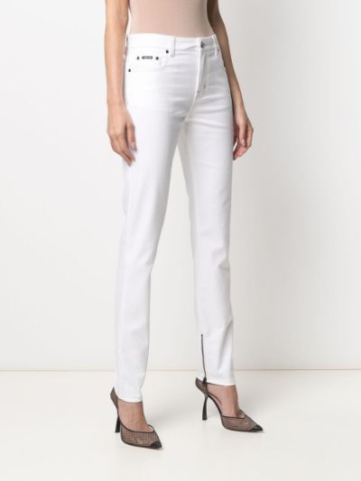 zip cuff jeans