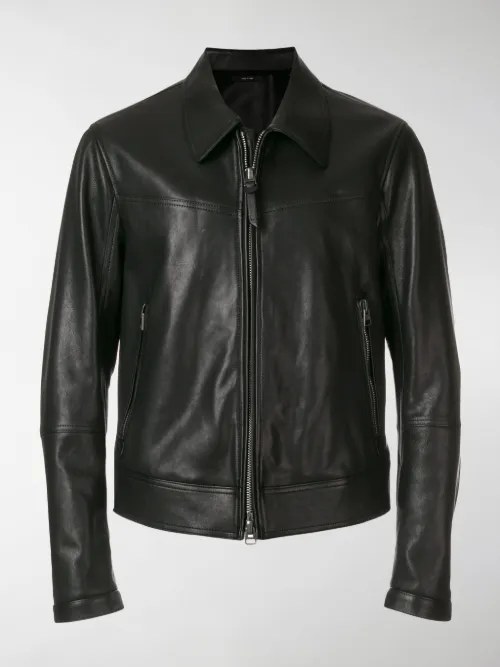 Tom Ford - zip-up leather jacket