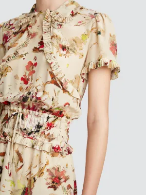 cosmic floral dress
