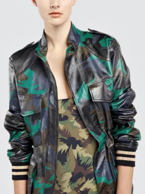 nappa camo palm jacket