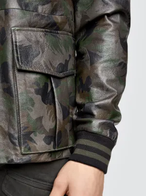 nappa camo palm jacket
