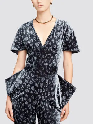 velvet stolen heart jumpsuit