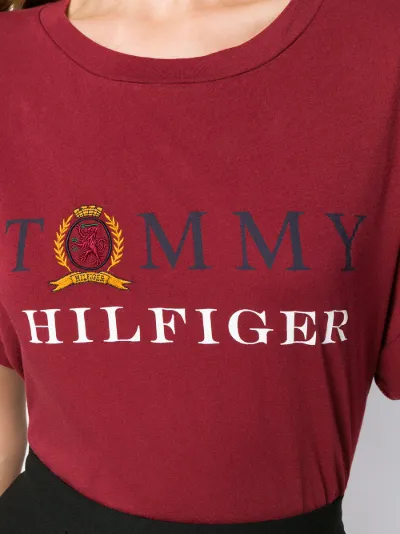 tommy hilfiger t shirt bordeaux