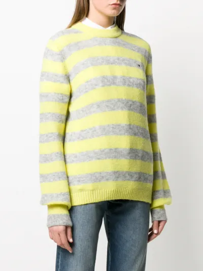 tommy jeans yellow jumper