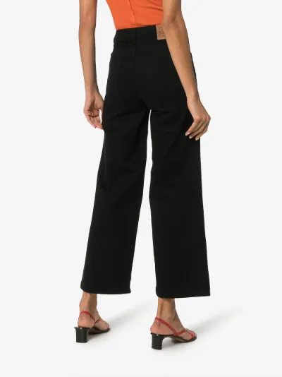 toteme flare denim