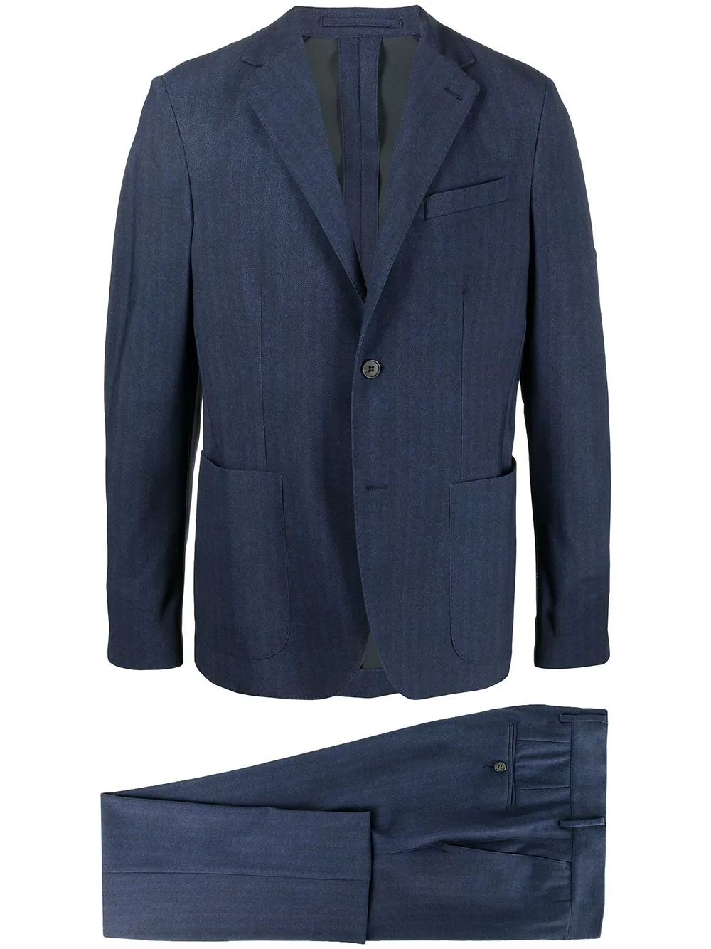 Traiano Milano single breasted shadow striped suit | Eraldo.com FR