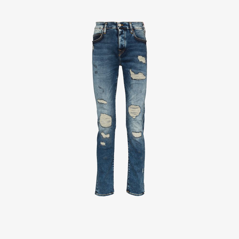 true religion black ripped jeans