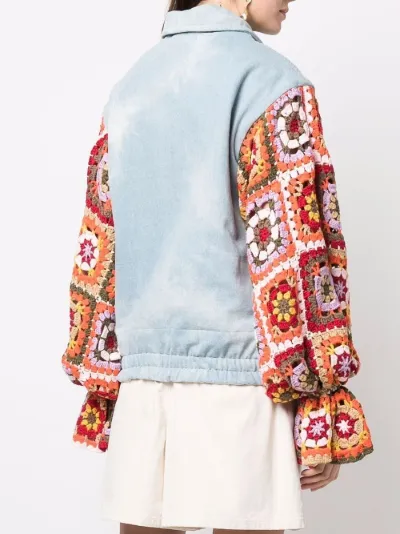 TU LIZE' contrasting crochet sleeves 