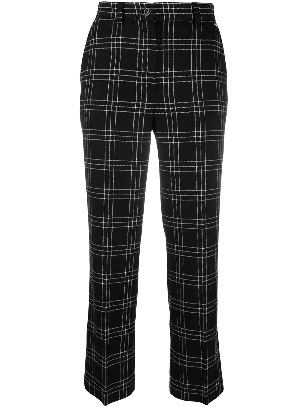 checkered cropped pants