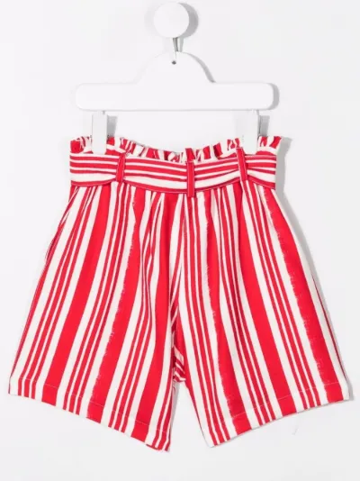 striped belted shorts | TWINSET Kids 