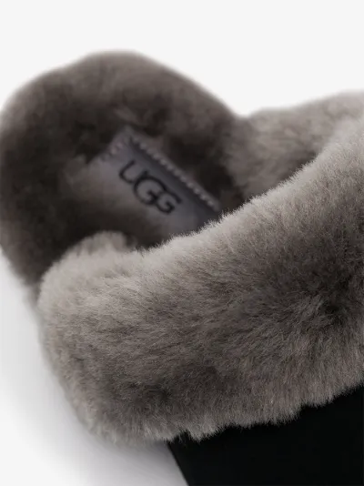 black scuffette ugg slippers