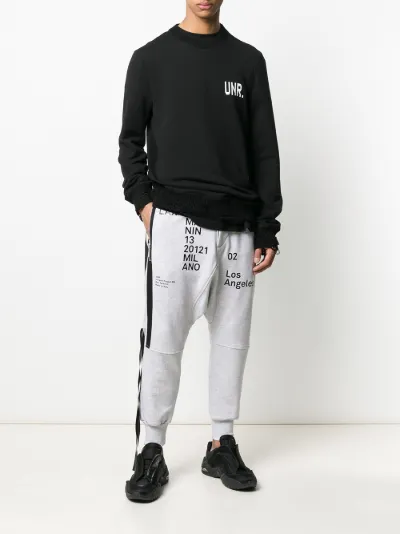 drop-crotch track pants | UNRAVEL 