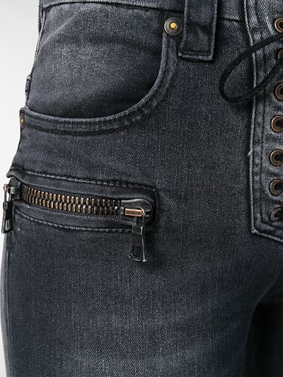 UNRAVEL PROJECT Jeans a campana con lacci nero | MODES