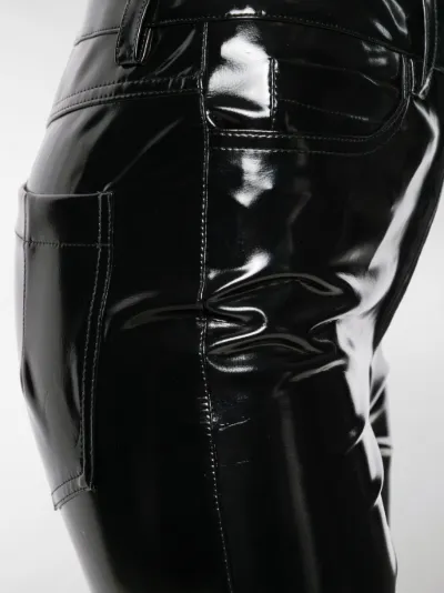 shiny skinny trousers