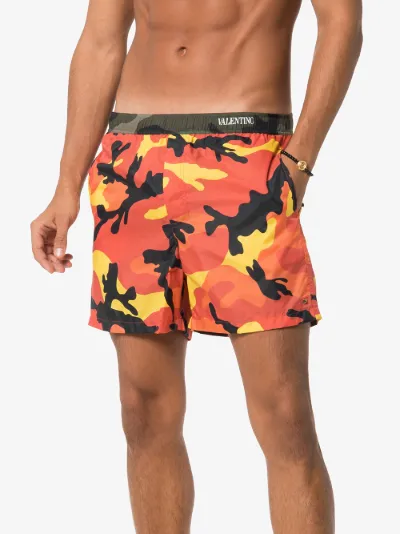 valentino swim shorts camo