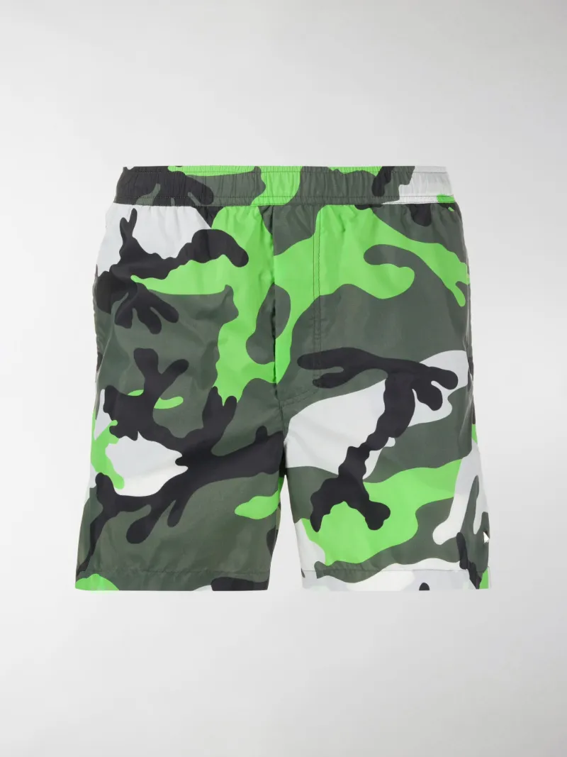 valentino camouflage swim shorts