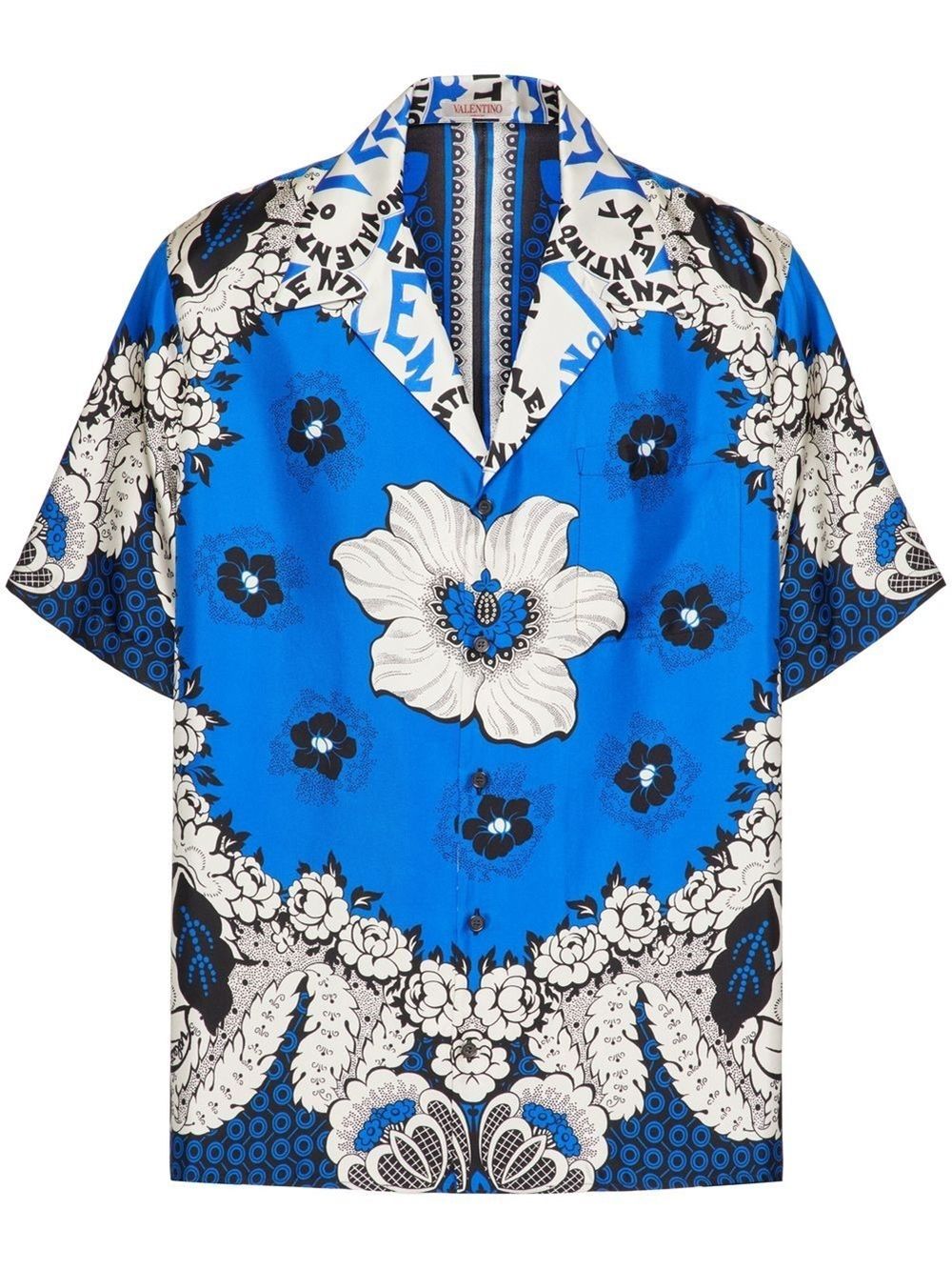 bandana floral-print silk shirt | Valentino Garavani | Eraldo.com