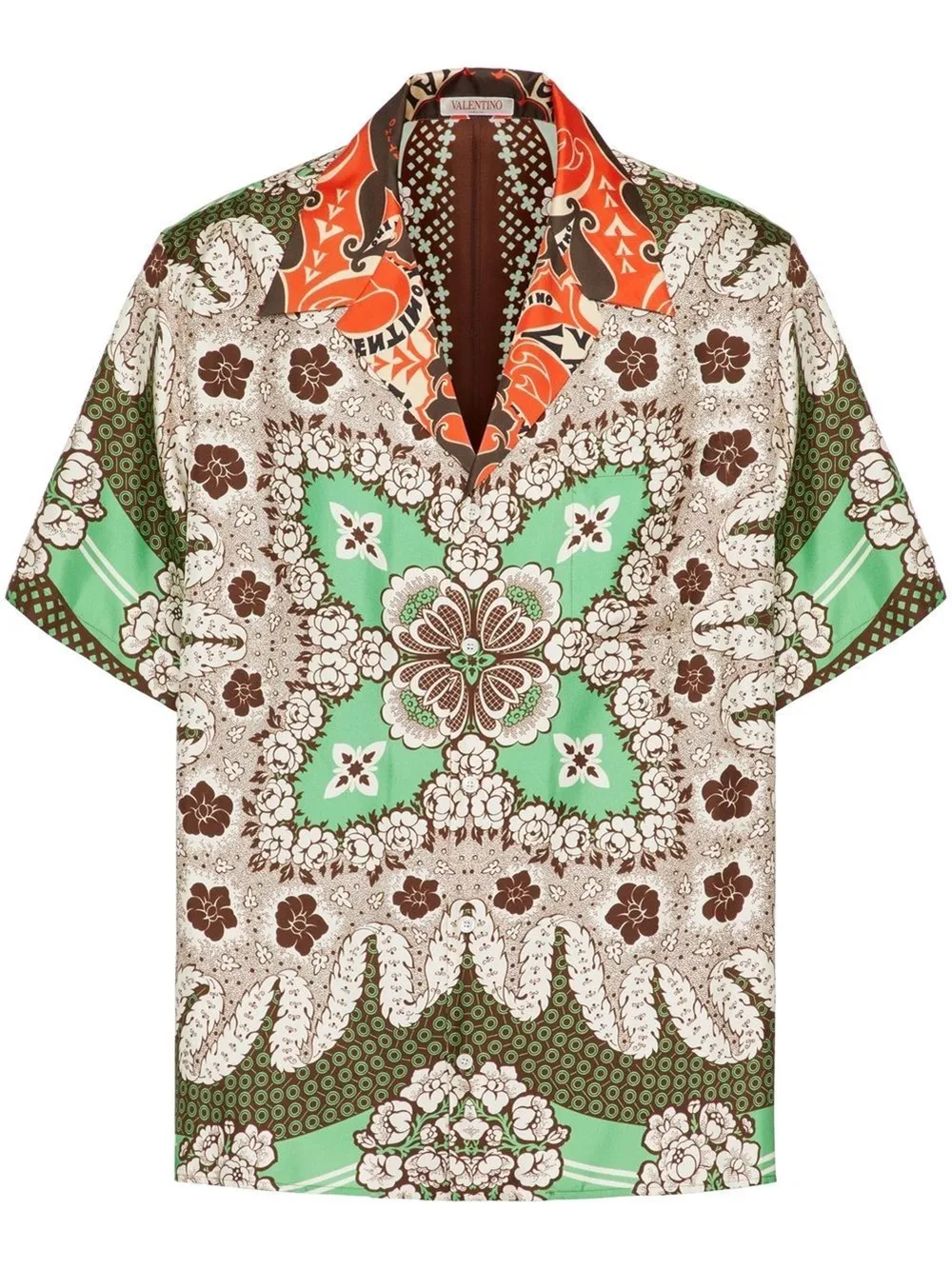 Bandana Flower-print silk shirt | Valentino Garavani | Eraldo.com