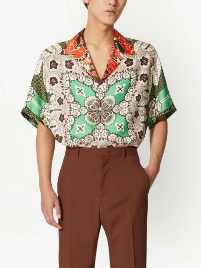 Bandana Flower-print silk shirt | Valentino Garavani | Eraldo.com