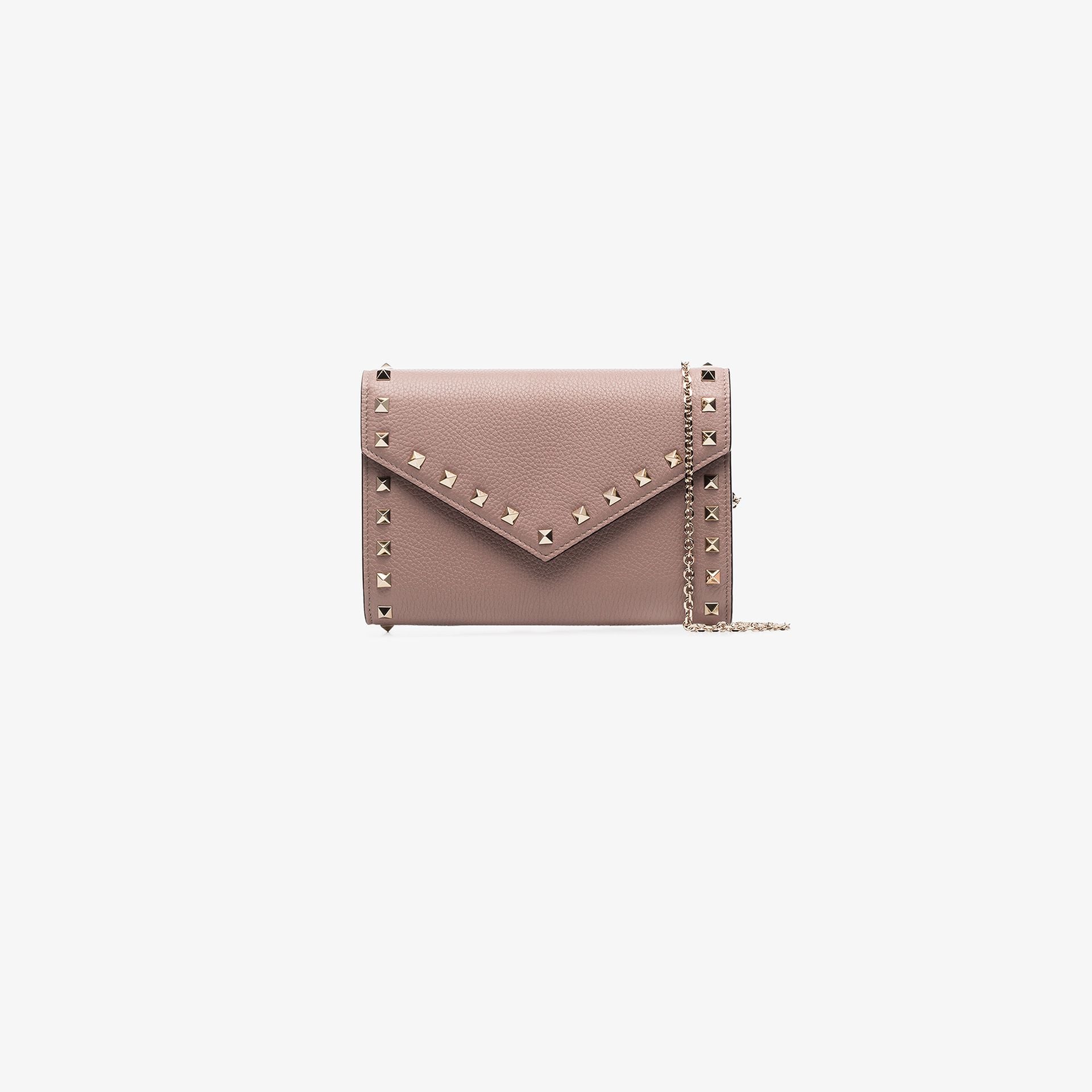 beige leather clutch bag