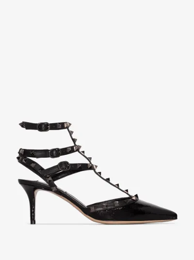 valentino garavani rockstud patent leather pumps