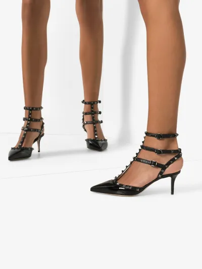 valentino garavani rockstud patent leather pumps