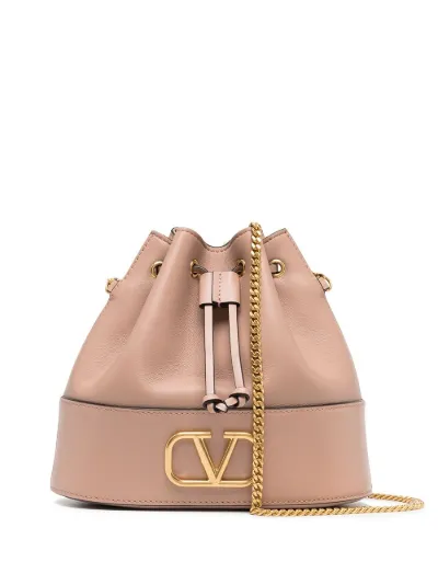 Borse a spalla Donna | Valentino Borsa Piccola a Secchiello Rockstud in  vitello granato Azure • Tyson Popplestone
