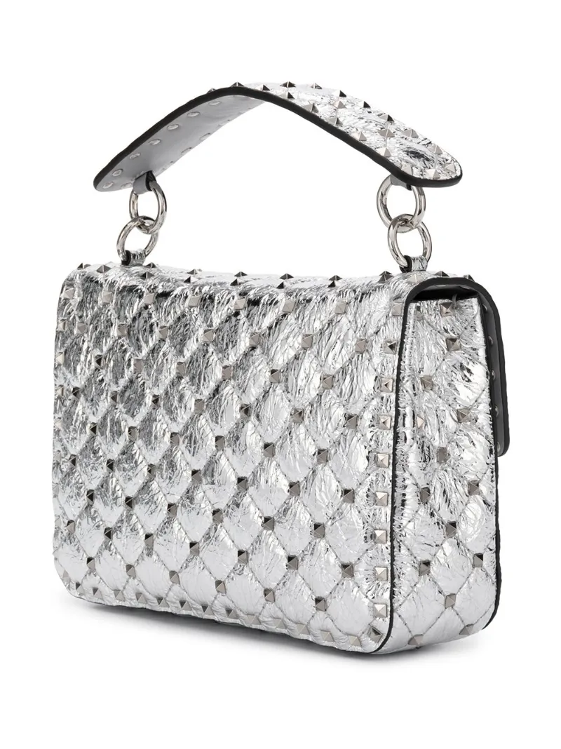 VALENTINO - ROCKSTUD SPIKE ARGENTO – Punto Chic