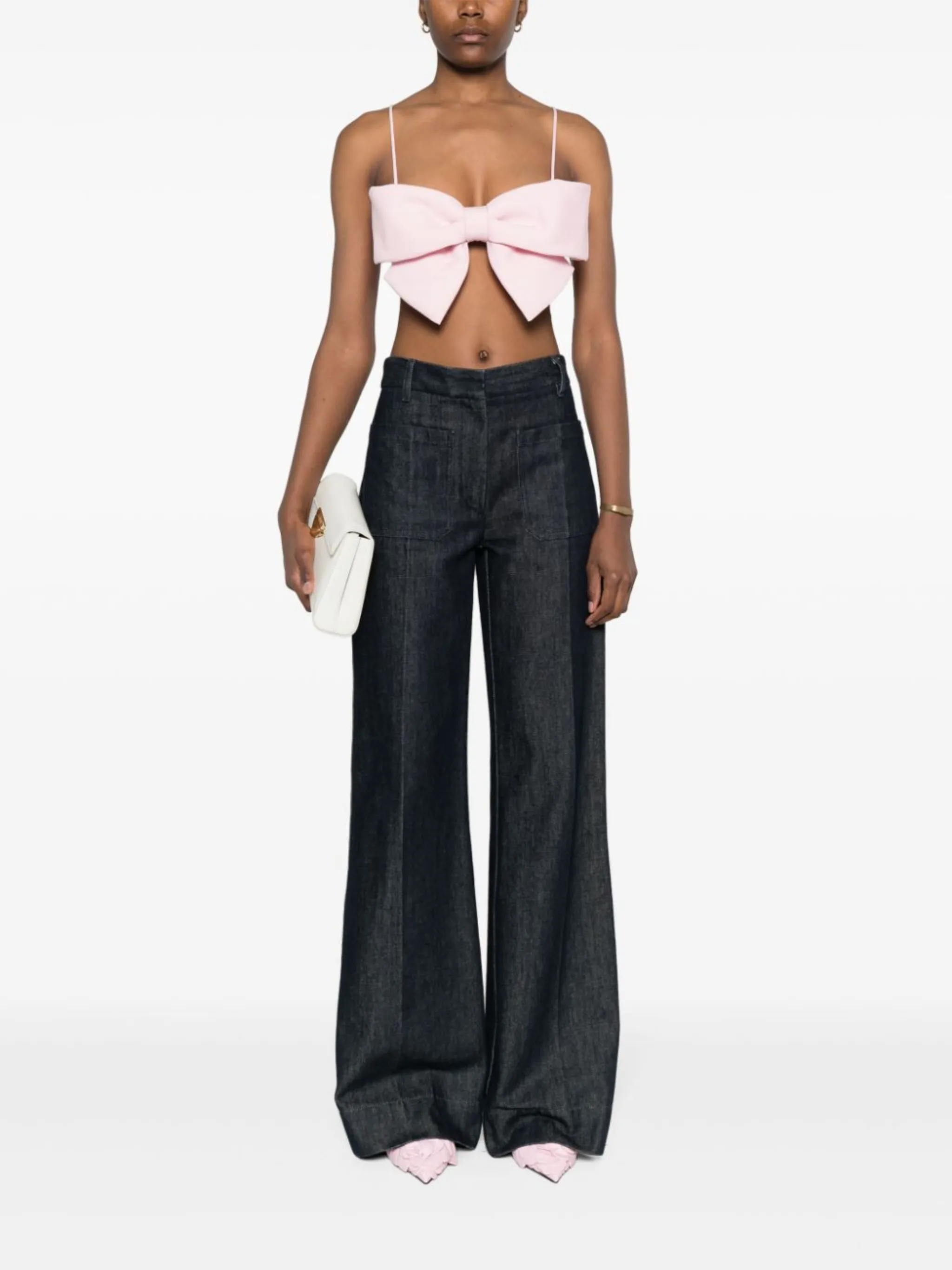 Valentino Garavani bow-detail crepe top | Eraldo.com FR