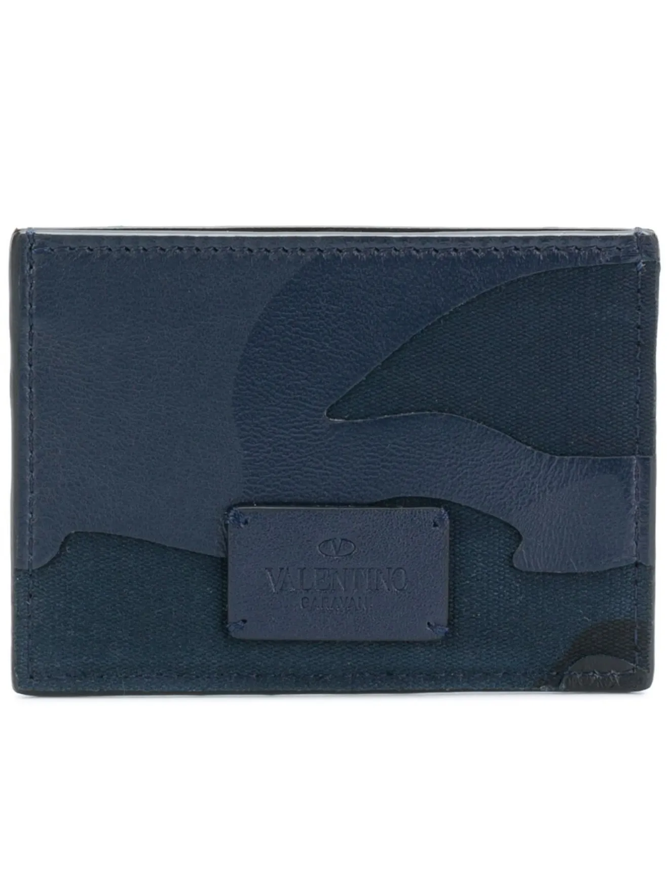 valentino camo card holder