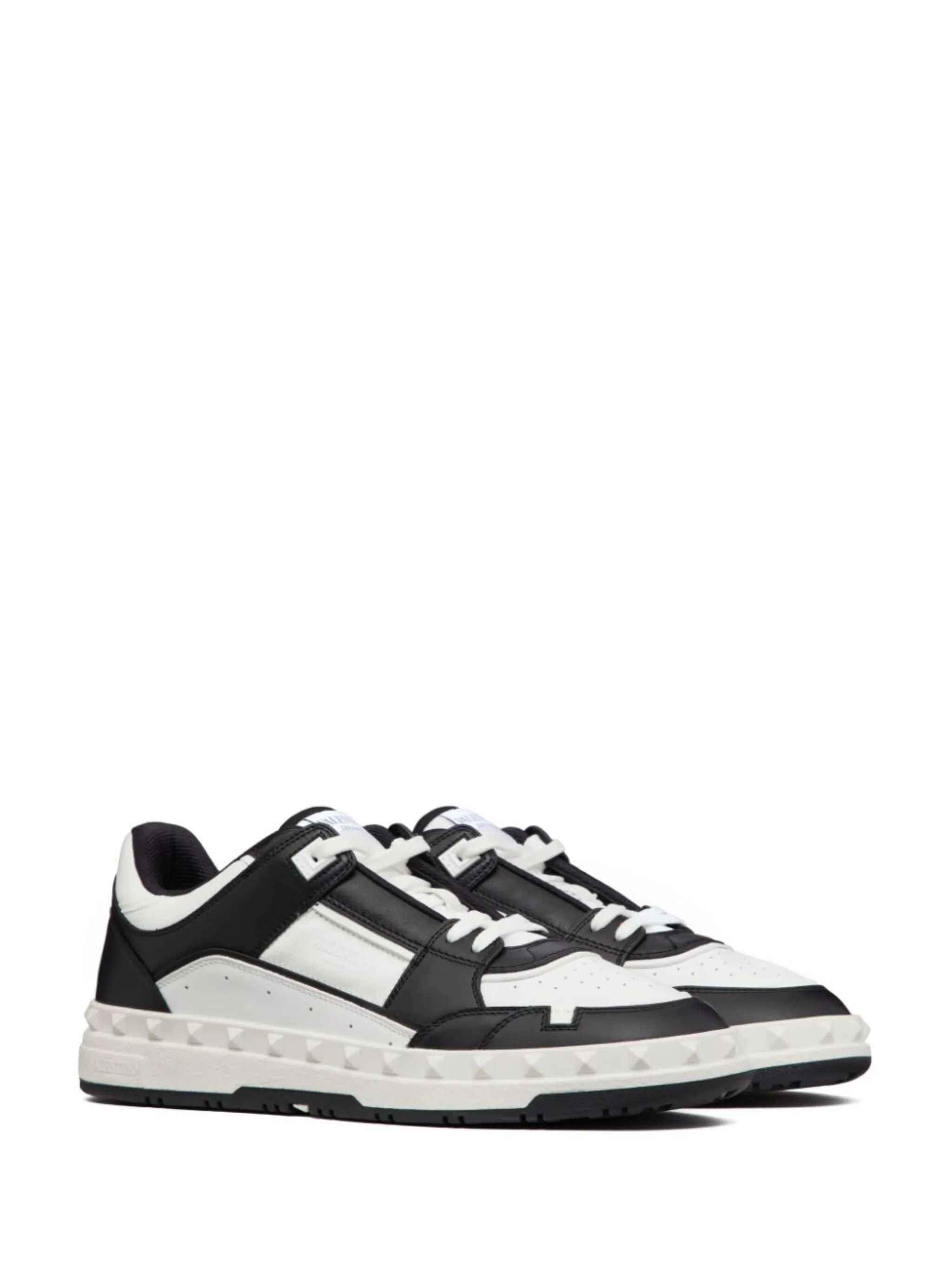 Black and white valentino sneakers online