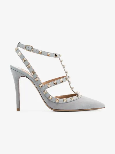 valentino suede rockstud pumps