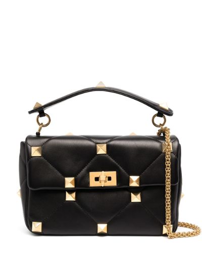 Valentino garavani roman discount stud large shoulder bag