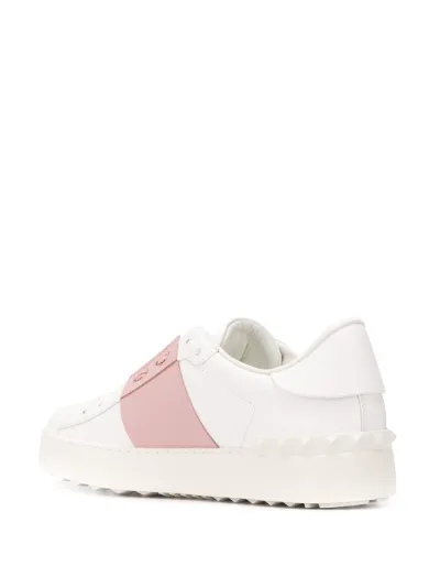 valentino open leather sneakers