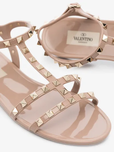 valentino rockstud rubber sandals
