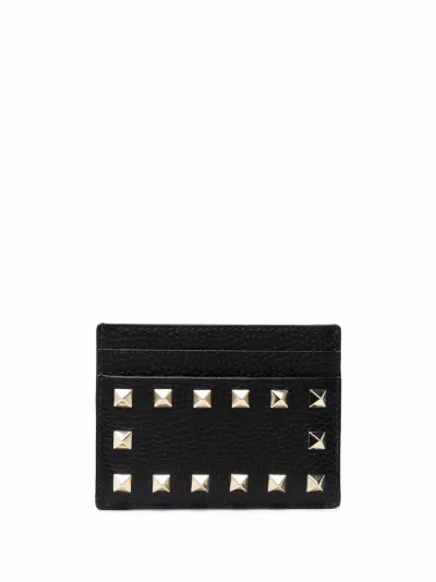 Valentino Garavani Portacarte Rockstud nero | MODES