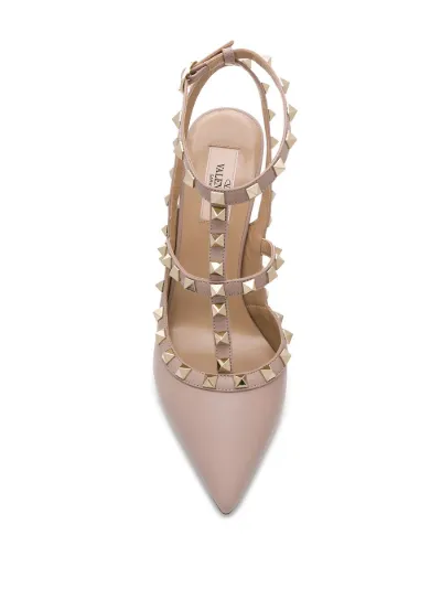 valentino garavani rockstud leather 100mm pump
