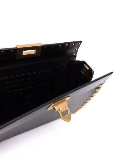 valentino studded clutch