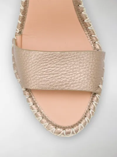 rockstud espadrille wedge