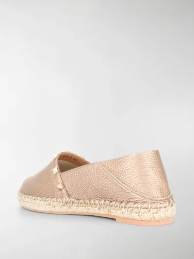 rockstud espadrille flat