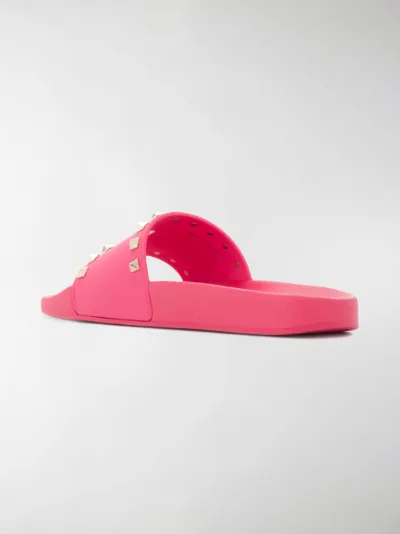 pink valentino slides