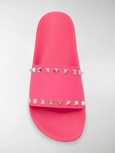 pink valentino slides