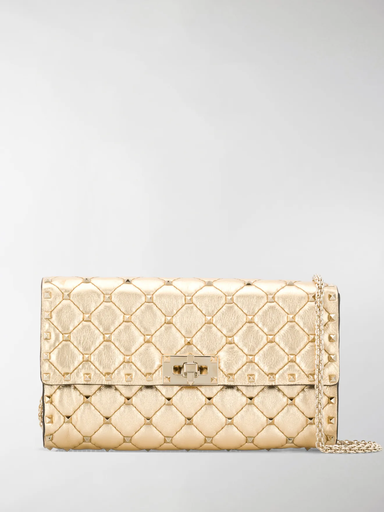 valentino clutch gold