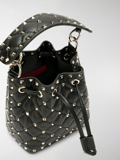 valentino garavani rockstud spike leather shoulder bag