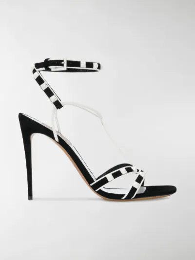 valentino black studded sandals