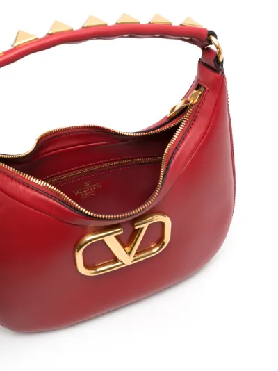 Valentino studded hotsell leather shoulder bag